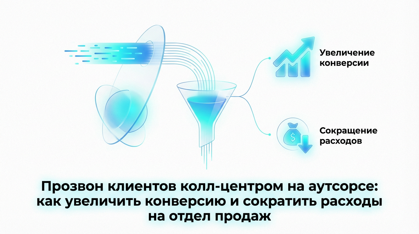 Прозвон клиентов колл-центром на аутсорсе: как увеличить конверсию и сократить расходы на отдел продаж