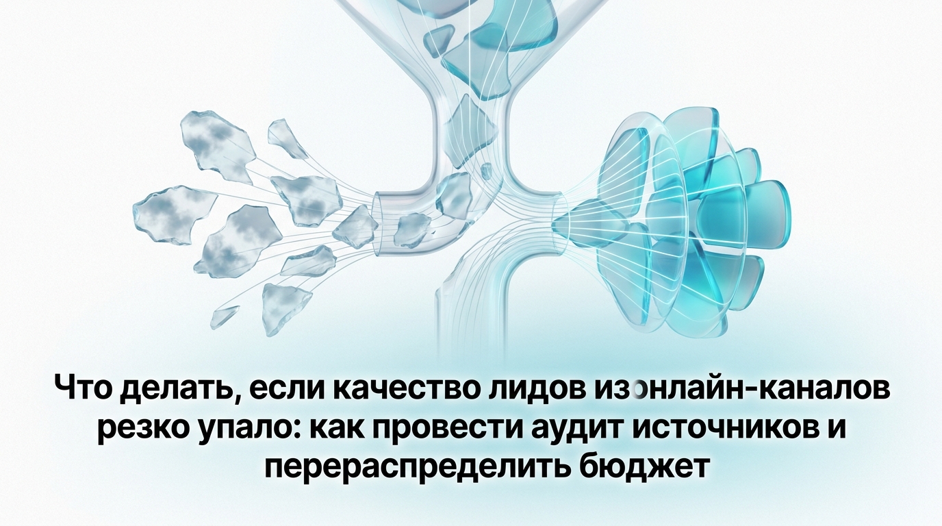 Качество лидов из онлайн-каналов резко упало: как найти причину и не слить бюджет впустую