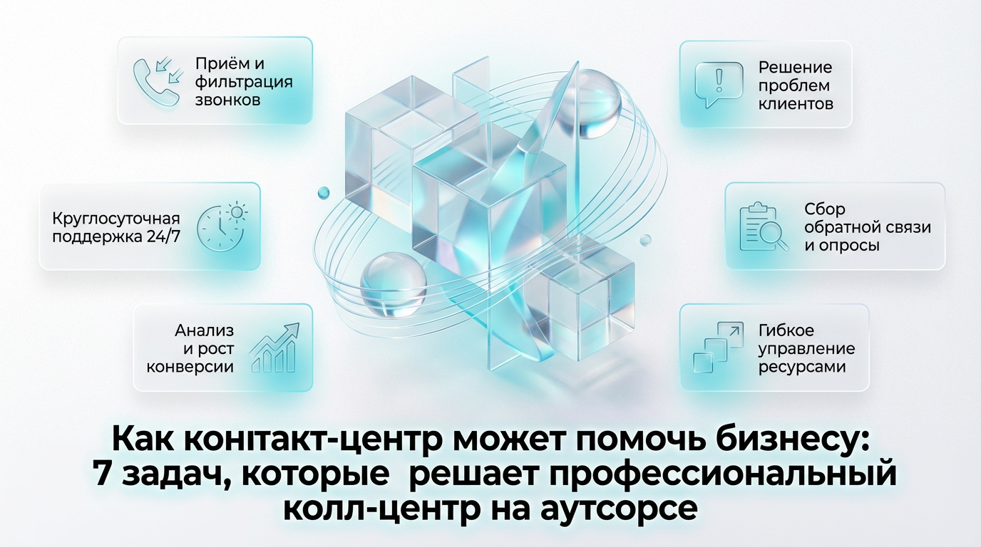 Как контакт-центр может помочь бизнесу: 7 задач, которые решает профессиональный колл-центр на аутсорсе