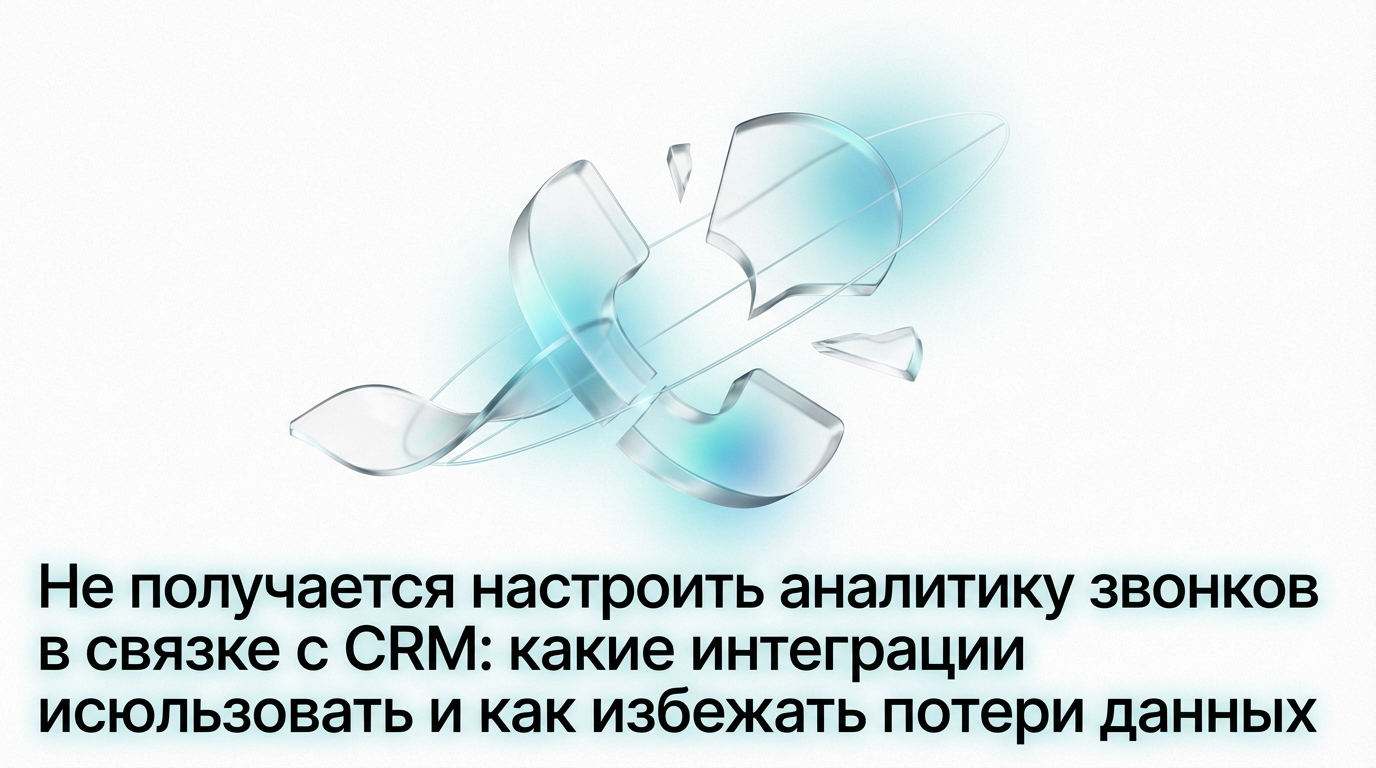 Не получается настроить аналитику звонков в связке с CRM: какие интеграции использовать и как избежать потери данных